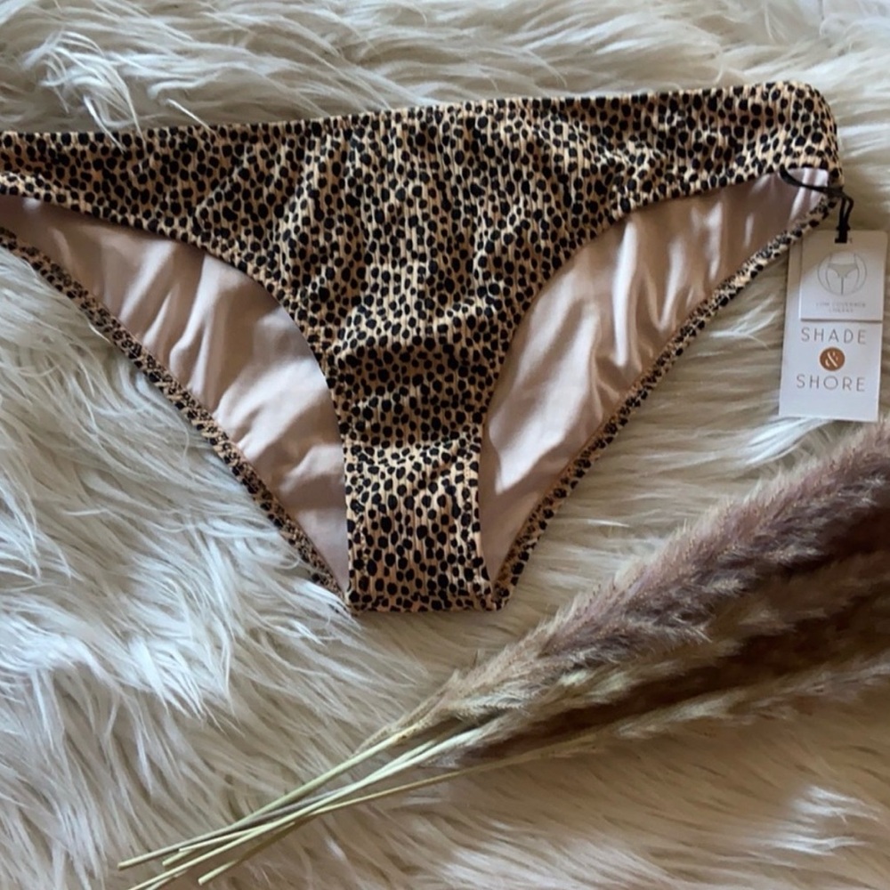 Shade & Shore Leopard Print Bikini Bottom